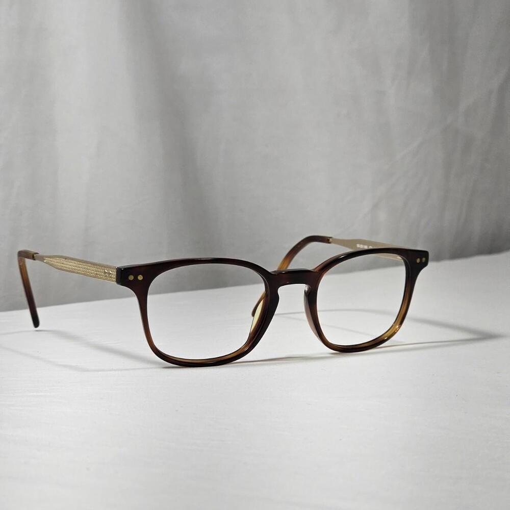Scott Harris Vintage Europa Tortoise Eyeglasses Square Frames Only 50-20-145 - Picture 2 of 8